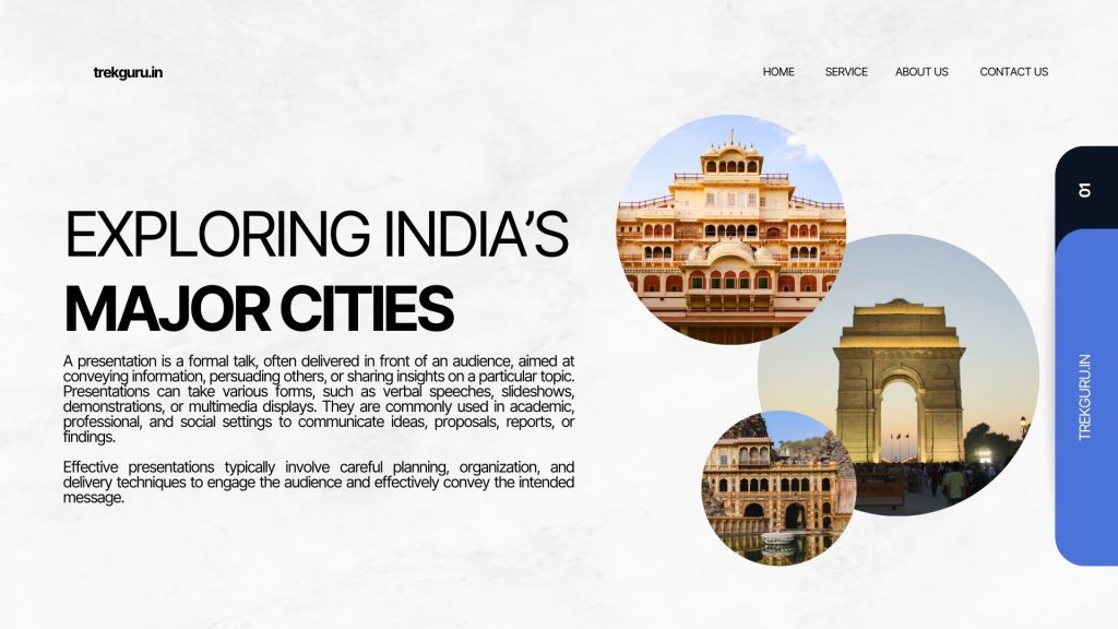 Black and White Modern Travel To India Presentation (1)